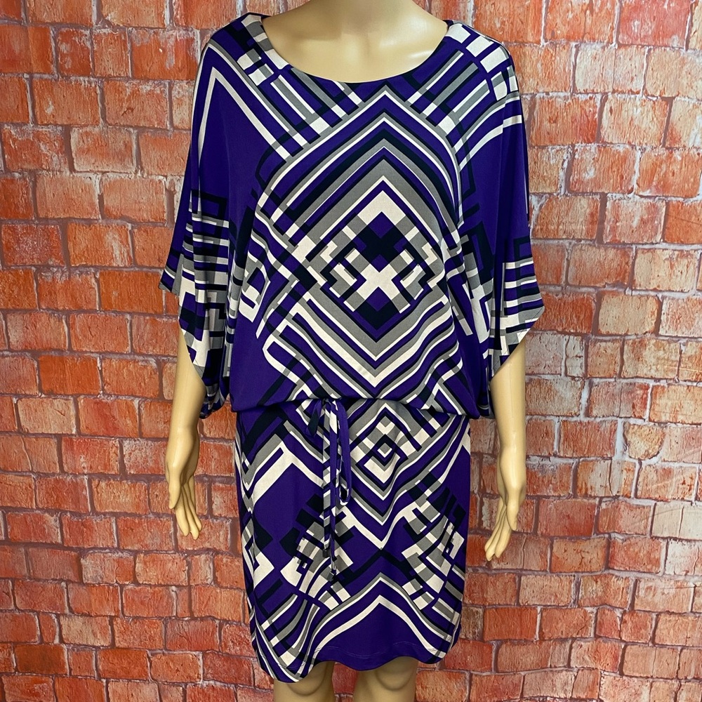 Jessica Simpson Blouson Dress with Adjustable Dolman Sleeves